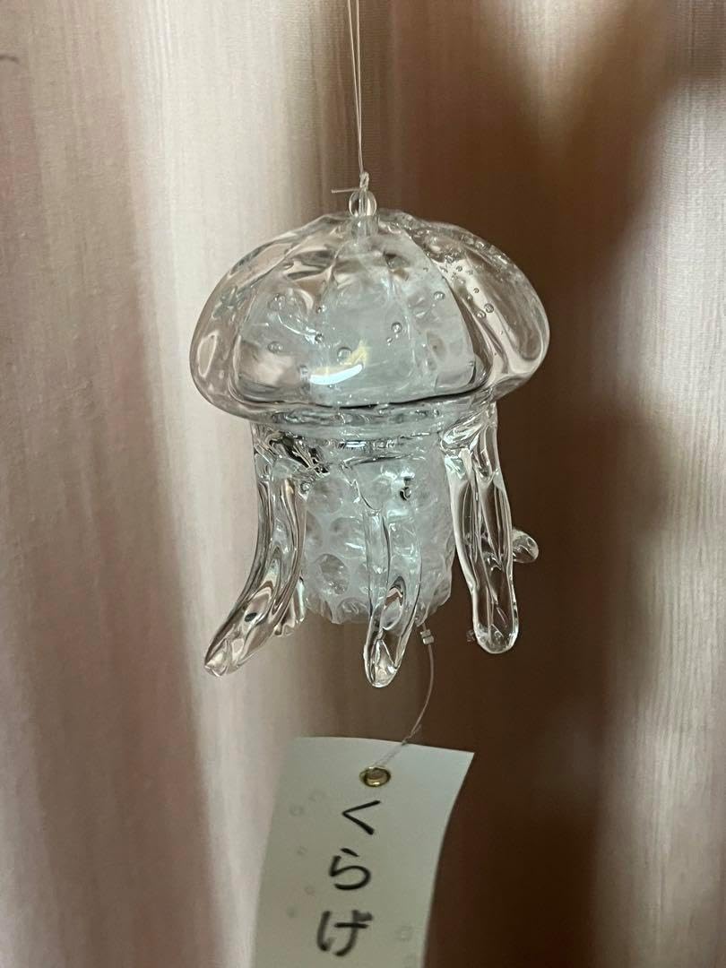 くらげ風鈴 クリア 京都水族館限定品 ガラス風鈴綺麗